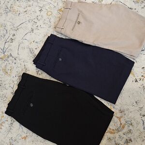 Tommy Hilfiger Men's Black, Navy, and Beige Chinos